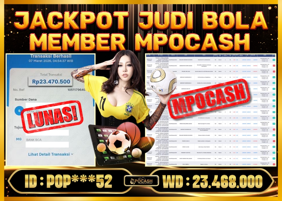 MPOCASH JACKPOT JUDI BOLA